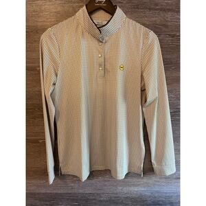 Wolsey women golf shirt sz XL long sleeves pearl button stretchy